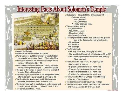 Solomon Temple, Biblical Timeline, Biblical Symbols, Bible Genealogy, Bible Charts, Bible Overview, Bible Timeline, Solomons Temple, Bethel Church