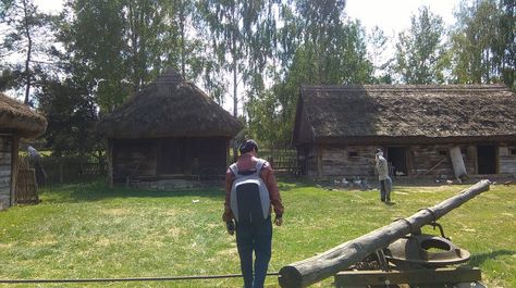 Skansen (open-air museum) in Klóbka ~ The Beautiful Island Rural Architecture, Air Museum, Wooden Buildings, Folk Festival, Lodz, School Building, Main Attraction, Fire Station, Folk Music