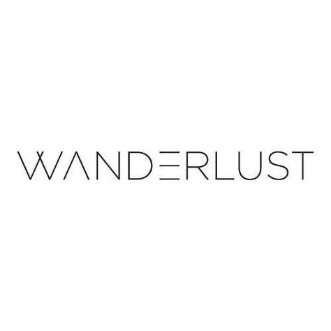 Wanderlust Nw Logo, The Wander Society, Wanderlust Font, Single Words, Minimal Tattoo, Love Words, Pretty Words, Logo Inspiration, Mantra