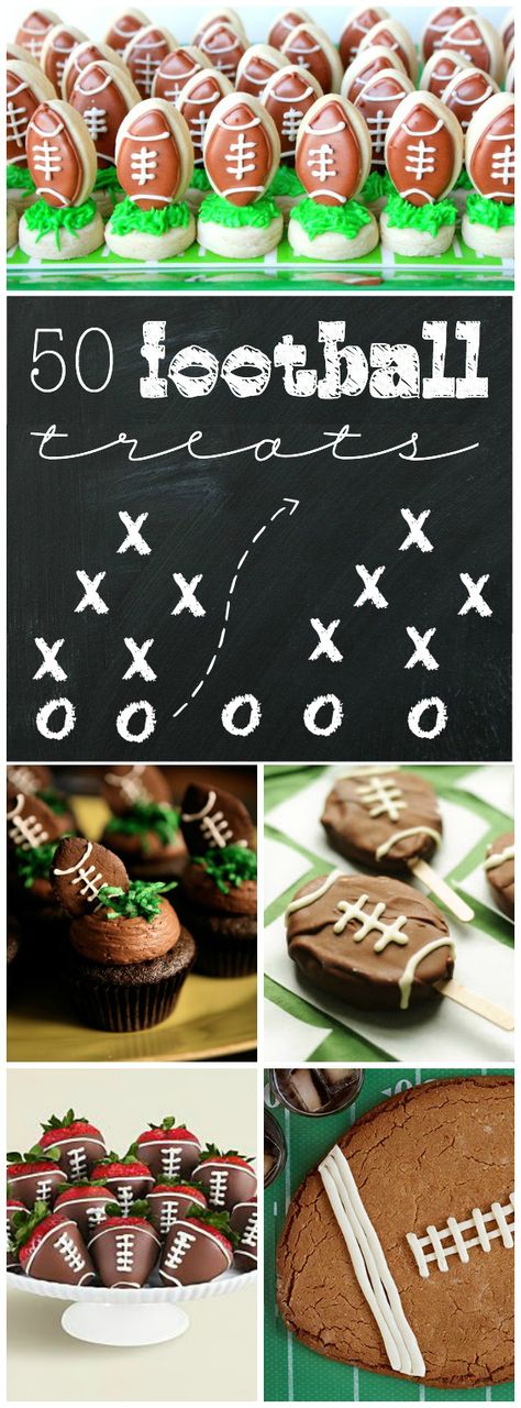 Please allow a moment for images to load. An InLinkz Link-up   I have updated this post to include many new and delicious football-themed recipes! Below is the original post circa 2012: We interrupt this insanely premature sequence of Valentine’s Day desserts posts to bring you a week of Super Bowl/All-Things-Football themed desserts! And here’s … Football Food Desserts, Football Themed Desserts, Super Bowl Treats, Football Desserts, Super Bowl Essen, Football Treats, Football Snacks, Football Party Food, Tailgating Recipes