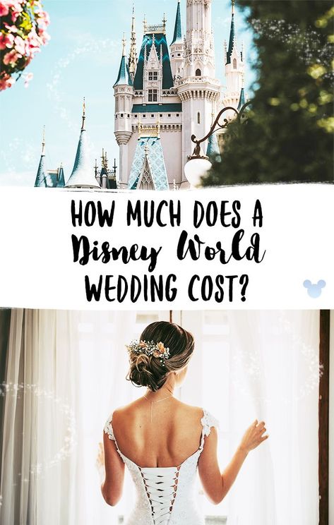 What does a Disney World wedding cost? Click here to learn about the different Disney World wedding packages and their prices. You can host your very own Disney wedding on a budget with the right wedding planning! #DisneyWedding #DisneyWorldWedding #DisneyBride #FairyTaleBride Weddings At Disney World, Disney Wedding On A Budget, Disney Wedding Dresses 2022, Disney World Wedding Venues, Disney Wedding Color Scheme, Disney World Weddings, Disney Fairytale Wedding, Disney Wedding Ideas, Weddings On A Budget