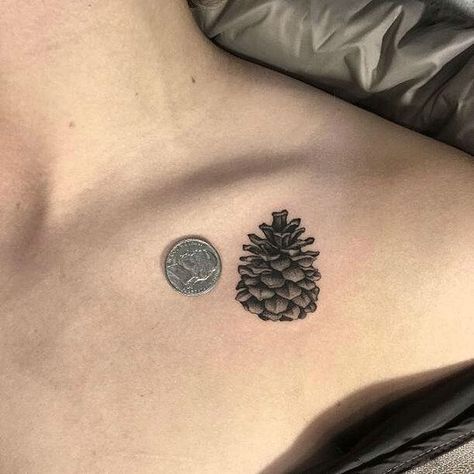 Pinecone Tattoos – Symbol of Human Enlightenment and Eternal Life Boulder Tattoo, Pinecone Tattoo, Pine Tattoo, Forearm Tattoo Quotes, Mother Nature Tattoos, Mommy Tattoos, The Third Eye, Nature Tattoos, Symbolic Tattoos