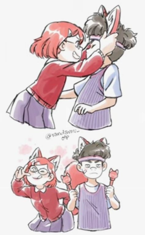 Turning Red Mei X Tyler Fanart, Mei X Tyler Turning Red, Tyler X Mei Mei, Mei Lee X Tyler, Tyler Turning Red Fanart, Mei Lee, Hello Kitty Videos, Red Images, Fantasy Wolf