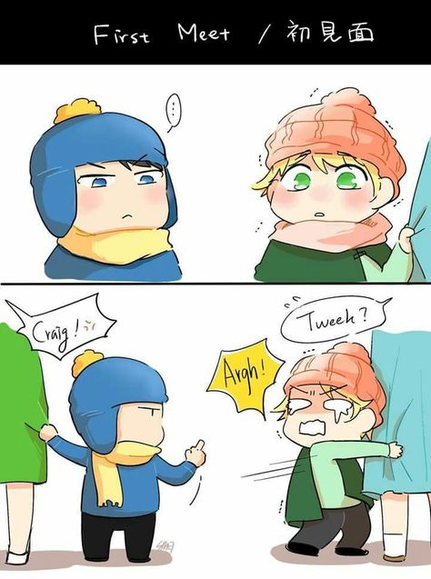 Creek (Craig X Tweek) Comics - First Meet - Wattpad Creek South Park Comic, South Park Comic, South Park Style, Style Comic, Craig South Park, Tweek South Park, Tweek And Craig, South Park Anime, Creek South Park