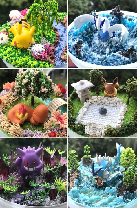 Pokemon Terrarium, Pokemon Room, Pokemon Merchandise, Pokemon Project, Pokemon Diy, Pokemon Craft, Pokemon Anime, Pokemon Gifts, Pokemon Party