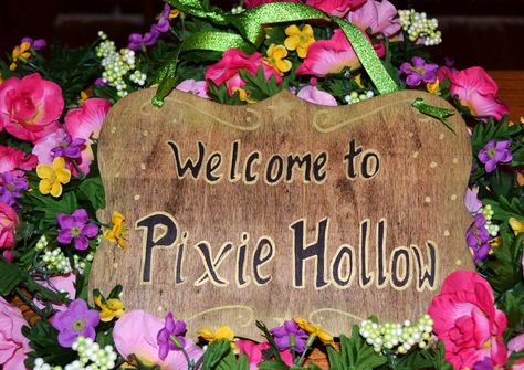 Tinkerbell Birthday Party - Welcome to Pixie Hollow sign Pixie Hollow Party, Tinkerbell Birthday Party, Tinkerbell Birthday, Tinkerbell Party, Pixie Hollow, Fairy Birthday Party, Fairy Birthday, Trunk Or Treat, Pirate Theme