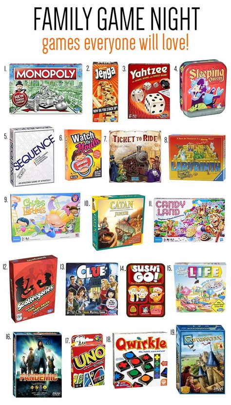 Favorite Board Games Everyone Will Love (Fun Family Game Night Ideas) Card Games To Buy, Board Game Tournament Ideas, Board And Card Games, Best Board Games For Families, Board Games To Play With Friends, Family Get Together Games, Cool Board Games, Games Night Ideas, Board Games Ideas