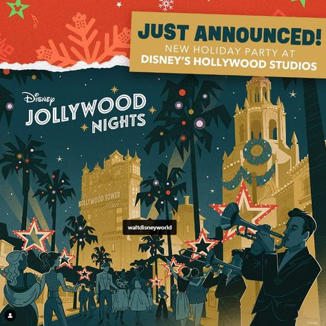 Ultimate Guide to Disney Jollywood Nights - WDW Prep School Disney Hollywood Studios, Phineas E Ferb, Disney World Christmas, Disney's Hollywood Studios, Very Merry Christmas Party, Holiday Songs, 11 December, Disney Traditions, Mickey Christmas