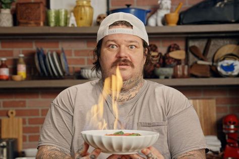 ‘The Bear’ Star Matty Matheson Makes Angry Flaming Spaghetti, and It’s Legit The Bear Spaghetti Recipe, Matty Matheson Recipes, Bear Spaghetti, Matty Matheson, Cookbook Shelf, Spaghetti Recipe, Anger Issues, Spaghetti Recipes, Food Pasta