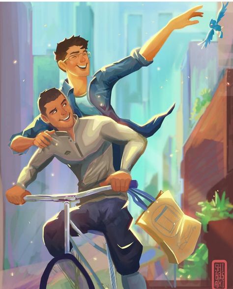 So wowed by the joy and thrill that @niceguykai captured with his #TheyBothDieAtTheEnd art. Mateo and Rufus are beautiful :) Adam Silvera, Queer Books, Gay Books, Ya Books, Fan Book, Gay Art, Book Fandoms, Book Characters, Book Aesthetic