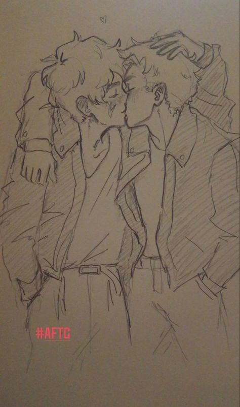 Blb Relationship Drawing, Running Hug Reference, Gay Doodle Art, Gay Sketch Drawings, Two Boys Drawing, Hug From Behind Pose, Gay Drawing Sketches, Mlm Drawings, Gay Sketch