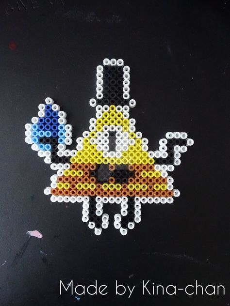 Bill Cipher Perler Beads, Gravity Falls Perler Beads, Perler Beads Designs Pattern, Cute Perler Beads Designs, Hamma Beads Ideas, Pixel Beads, Melty Bead Patterns, Pearl Beads Pattern, Easy Perler Beads Ideas