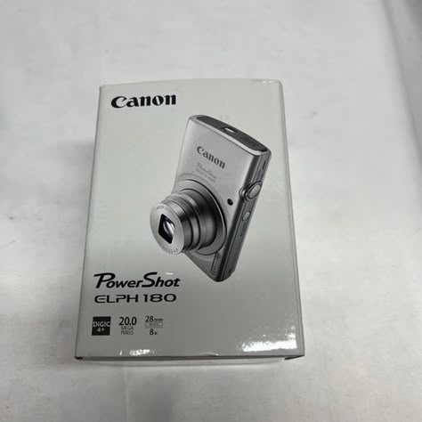 Canon PowerShot ELPH 180 Digital Point  Shoot Camera, Silver #1093C001 Cannon Powershot Elph 180, Point And Shoot Digital Camera, Canon Elph 180, Canon Powershot Elph 180, Cannon Camera, Digital Camera Photos, Homemade Body Care, Point And Shoot Camera, Canon Lens