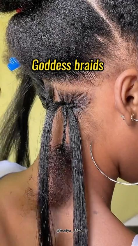 _MyNaturalHairJoint | #braiding hack for beginners @thallya_7879 | Instagram Braiding Hair For Beginners, Easy Knotless Braids Tutorial, Knotless Braids Size Chart, Diy Protective Styles For Natural Hair, Braiding For Beginners, How To Braid Your Own Hair For Beginners, Quick Protective Styles, Kid Braids, Braid Your Own Hair