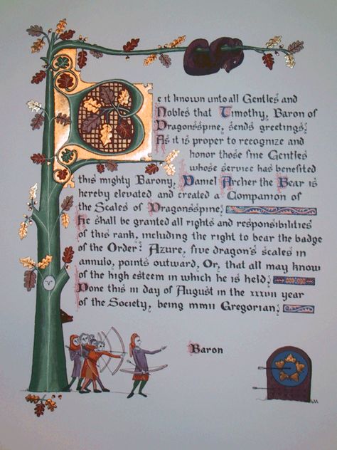 Scroll7.gif (600�×800) Sca Illuminated Scrolls, Sca Scrolls, Sca Illumination, Calligraphy Borders, Celtic Knotwork Design, Medieval Illumination, White Gouache, Toys For Tots, Book Of Kells