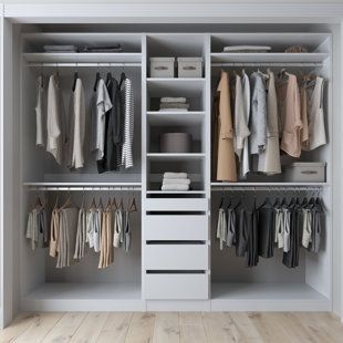 Ideas Armario, White Closet, Reach In Closet, Closet Design Layout, Closet Renovation, California Closets, Closet Layout, Small Closets, Closet Remodel