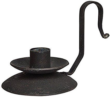 CWI Gifts Iron Taper Candle Holder with Curved Handle, 3.75", Distressed Black Blacksmith Candle Holder, Distressed Candle Holders, Primitive Colors, Black Taper Candles, Battery Candles, Taper Holders, Taper Candle Holder, Battery Operated Candles, Iron Candle