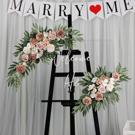 Rose Wedding Arch, Country Wedding Ceremony, Arch Background, Flower Swag, Reception Backdrop, Wedding Backdrop Design, Wedding Arch Flowers, Arch Flowers, Bouquets Wedding