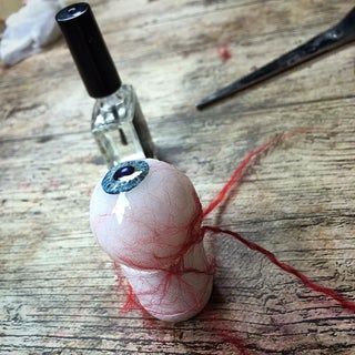 Eyeball Tutorial, Eye Prosthetic, Sfx Makeup Tutorial, Transparent Nail Polish, Heebie Jeebies, Prosthetic Makeup, Fake Eye, Special Fx Makeup, Transparent Nails