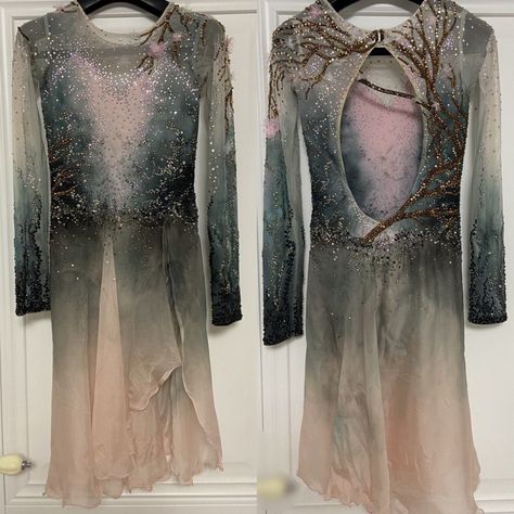 Grey Figure Skating Dress, Skating Outfit, Figure Skating Outfits, Skating Costumes, Figure Skating Dress, Ice Skating Dresses, Skating Dress, Skating Outfits, Dress Inspo