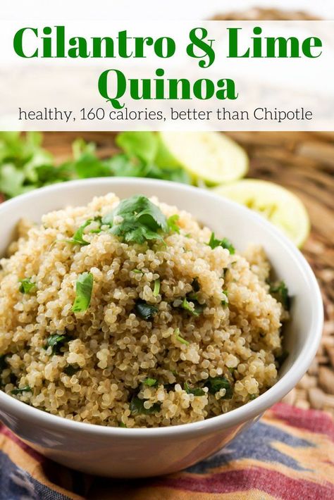 Cilantro Lime Quinoa - Slender Kitchen. Works for Clean Eating, Gluten Free, Vegan, Vegetarian and Weight Watchers®️️ diets. 164 Calories. Lime Quinoa Salad, Cilantro Lime Quinoa, Quinoa Recipes Easy, Eating Gluten Free, Quinoa Recipes Healthy, Clean Eating Vegetarian, Lime Quinoa, Slender Kitchen, Quinoa Healthy