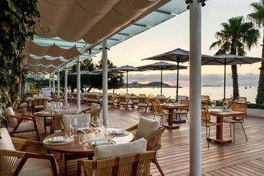 Photos of Hotel Riomar, Ibiza, a Tribute Portfolio Hotel | Marriott Bonvoy Roof Top Patio, Ibiza Airport, Outside Seating Area, Floating Restaurant, Ibiza Travel, Food Kiosk, Fisher Island, Marriott Bonvoy, Small Luxury Hotels