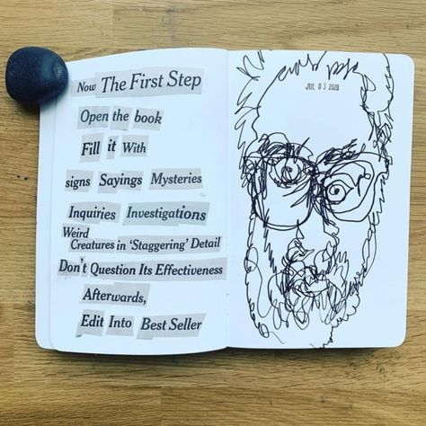 How I start a notebook - Austin KleonGreat advice. Rawhead Rex, Clive Barker Books, Steal Like An Artist, Austin Kleon, Guardian Spirit, Artist Journal, Composition Book, A Notebook, Writing Workshop