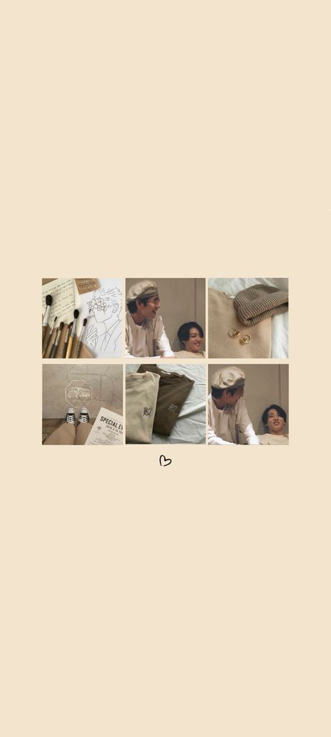 Jungkook Minimalist Wallpaper, Taekook Wallpaper Aesthetic, Taekook Aesthetic Wallpaper, Taekook Wallpaper, Wallpaper Cream, Brown Icons, Brown Minimalist, Cream Wallpaper, Cream Aesthetic