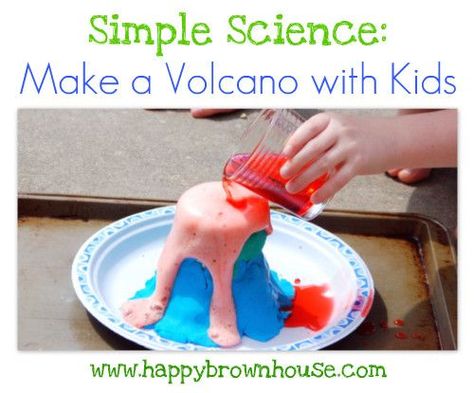 How to Make a Volcano with Kids and a book list to read after the experiment Science Activities For Toddlers, Making A Volcano, Science Art Projects, Diy Kid Activities, Kid Science, Science Experiments For Preschoolers, Science Crafts, Toddler Art Projects, Kid Experiments