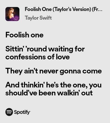 Foolish One Taylor Swift Lyrics, Taylor Swift Crush Lyrics, Foolish One Taylor Swift, Foolish One, Crush Lyrics, Taylor Swift Song Lyrics, Insta Quotes, Taylor Lyrics, Ukulele Songs