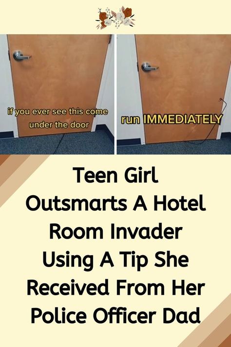 #Teen #Girl #Outsmarts A #Hotel #Room Invader Using A Tip She Received From Her #Police Officer #Dad Cutest Pets, Police Story, Survival Skills Life Hacks, Travel Safety, Teen Life Hacks, Emergency Prepping, Amazing Life Hacks, Weird Stuff, Four Days