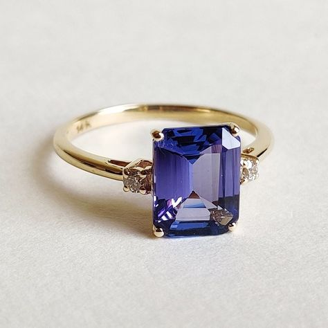 Tanzanite ring engagement