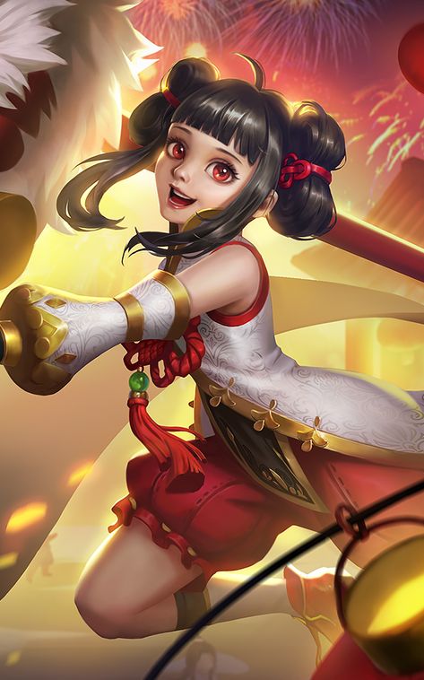 Wallpaper Lolita Mobile Legends - Wallpaper Hdf Lunar Festival, Hero Tank, Legend Wallpaper, Legend Games, The Legend Of Heroes, Lion Dance, Fandom Games, Mobile Legend, Anime Warrior