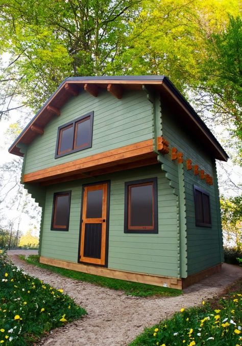 Ladder To Loft, Bunkie With Loft, Bunkie Life, Wooden Floor Boards, Windows Style, Loft Windows, Add A Bathroom, Add A Room, Summer Cabin