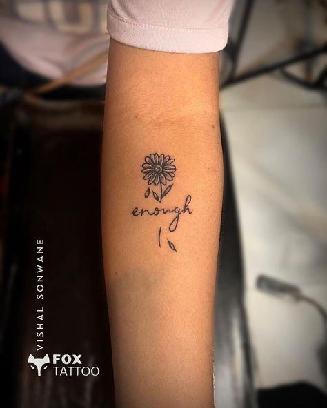 flower tattoo with enough text . Fox Tattoo, Flowers Tattoo, Flower Tattoos, Flower Tattoo, Tattoo Ideas, Tattoos, Flowers