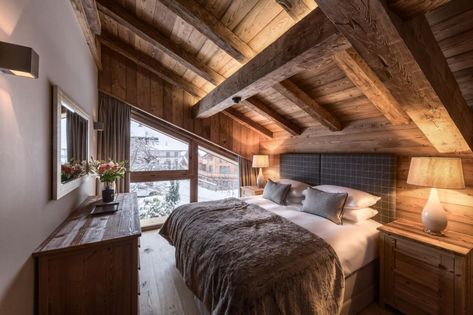 Chalet Bedroom, Chalet Interior, Chalet Design, Luxury Ski Chalet, Luxury Ski, Ski Chalet, Large Bedroom, Www Pinterest Com, Design Case