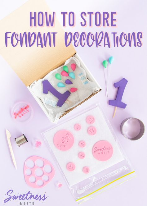 How To Keep Fondant From Melting, How To Keep Fondant From Cracking, How To Make Fondant Decorations, How To Work With Fondant, Fondant Cutouts, Frozen Fondant, Cupcake Filling, Frosting Decorating, Decorations For Cakes