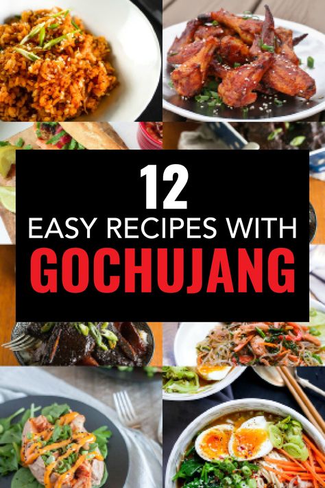 Gochujang Recipes, Gochujang Recipe, Koreansk Mat, Easy Korean Recipes, Korean Side Dishes, Korean Cooking, Easy Asian Recipes, Korean Dishes, Global Recipes