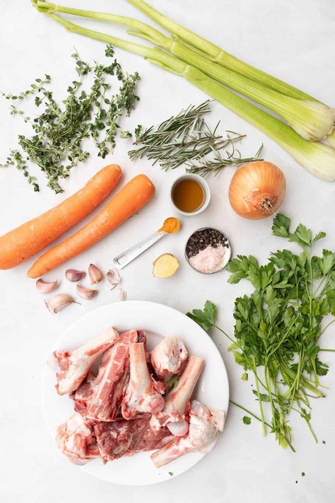 This herb-infused homemade lamb bone broth recipe is a nutrient-dense elixir. Packed with collagen, amino acids, minerals, and vitamins; helps support gut health and the immune system. Lamb Broth, Lamb Bone Broth Recipe, Butter Bean Soup, Slow Cooked Meat, Bone Broth Recipe, Lentil Stew, Broth Recipes, Low Carb Eating, Bone Broth