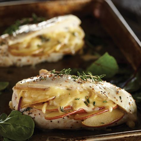 Apple and Gouda Stuffed Chicken Breast Recipe from H-E-B Gouda Stuffed Chicken, Gouda Chicken, Stuffed Chicken Breast, Chicken Breast Recipe, One Dish Dinners, Apples And Cheese, Winner Winner Chicken Dinner, Breast Recipe, Stuffed Chicken