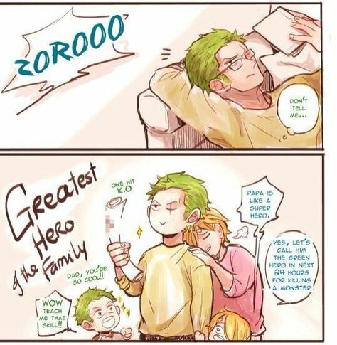 Zosan Family Comic, Zosan Comic English, Zosan Mpreg, Uta Anime, Hero Clothes, Achilles And Patroclus, Watch One Piece, One Piece Crew, One Piece Ship