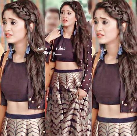 shivangi joshi Shivangi Joshi Hairstyle, Lehenga Hairstyles, Saree Hairstyles, Shivangi Joshi, Salwar Kamiz, Long Hair Wedding Styles, Front Hair Styles, Indian Attire, Indian Fashion Dresses