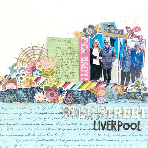 "Bold Street, Liverpool" Pink Paislee - Joyful Notes - Sarah Davies - Hey Little Magpie Notes Layout, Becky Higgins Project Life, Planner Pouch, Becky Higgins, Notebook Refill, Disney Easter, Maggie Holmes, Pink Paislee, Alphabet Stickers