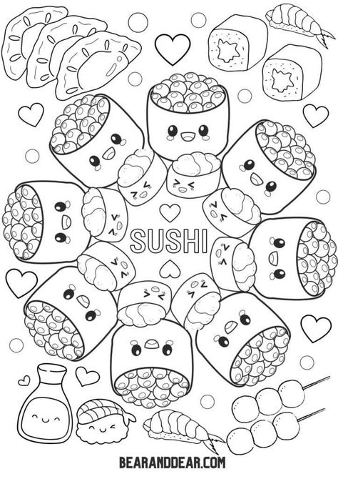 Looking for a fun and relaxing way to spend some time? These 10 delightful kawaii food coloring pages are perfect for adults and kids alike. They're easy to print and color, and they're sure to put a smile on your face.
 
 
 
 #kawaii #food #coloring #pages #relax #fun Coloring Pages Detailed, Doodle Food, Overcome Laziness, Kawaii Valentine, Unicorn Desserts, Cute Sushi, Fall Coloring, Color Sheets, Food Coloring Pages