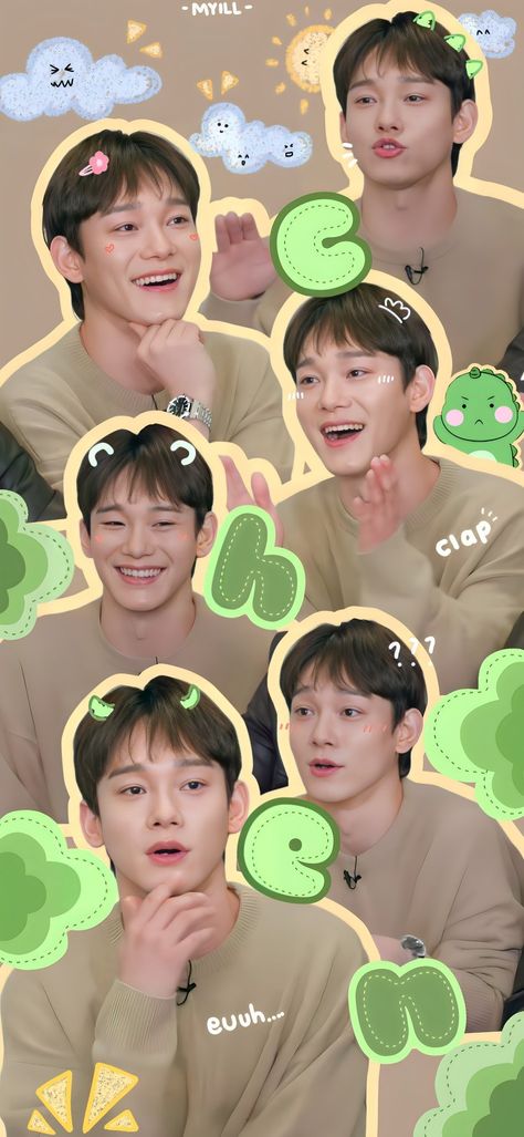 Exo Chen Wallpaper, Exo Wallpaper Aesthetic, Foto Chanyeol Exo, Chen Wallpaper, Exo Anime, Exo Jongdae, Chen Exo, Exo Wallpaper, Cute Happy Birthday