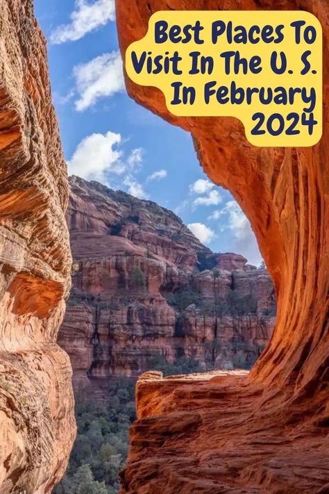 14 Best Places To Visit In The U.S. In February 2024 American Landmarks, Usa Bucket List, Best Places To Vacation, Best Vacation Spots, Travel Bucket List Usa, Bucket Lists, Best Places To Visit, Usa Travel, Best Vacations