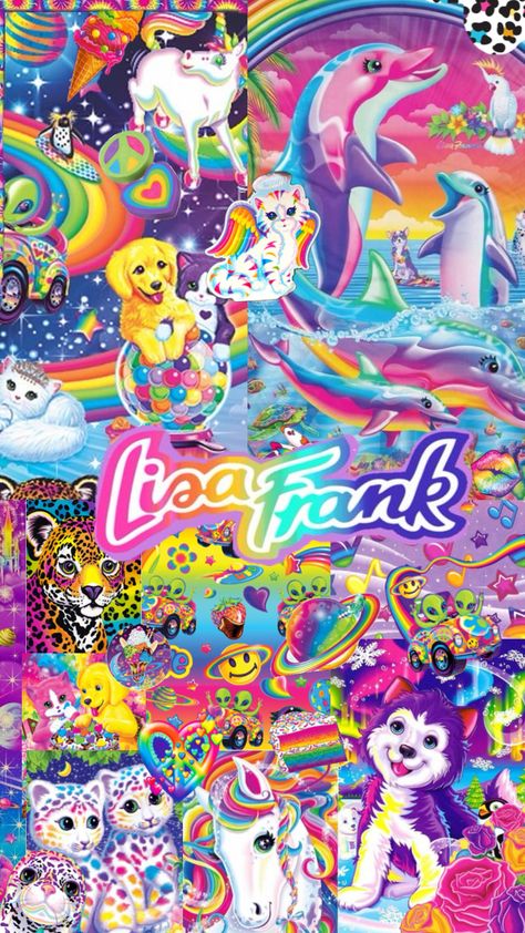 fun lisa frank wallpaper 💕 #tv #movies #quotes #books #music #vibes #vintage #outfitinspo #lisafrank #rainbow #y2k #gay #nostalgia #early2000s Lisa Frank Wallpaper, Frank Wallpaper, Lisa Frank Birthday Party, Lisa Frank Stickers, Iphone Wallpaper For Guys, Quotes Books, Music Vibes, Movies Quotes, Kids Memories