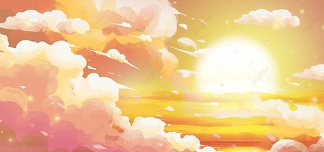 Sun Banner Discord, Yellow Landscape Aesthetic, Sun Background Aesthetic, Orange Cover Photo, Light Yellow Banner, Yellow Cover Photo, Yellow Aesthetic Banner, Sun Header, Sun Light Background