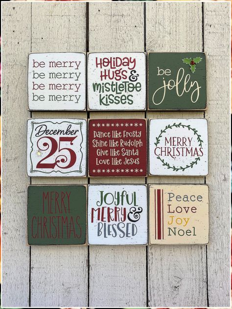 Winter Home Decor Signs - Just In! Great ideas from leading brands to meet your supply needs. Small Christmas Signs, Christian Christmas Decorations, Christmas Signs Diy, Christmas Wooden Signs, Christmas Tray, Winter Decorations, Christmas Signs Wood, Decor Signs, Winter Home