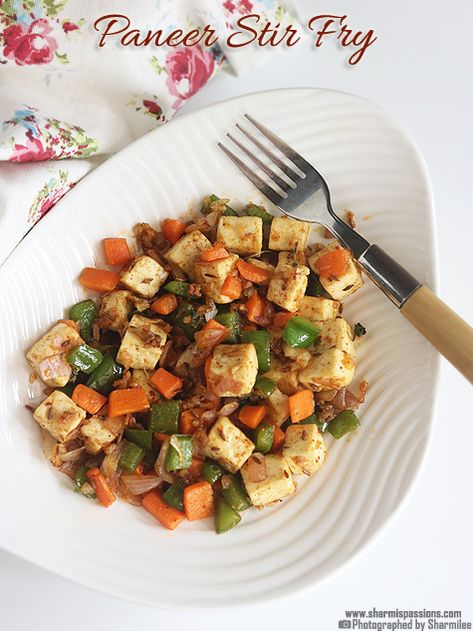 Paneer Stir Fry Recipe Paneer Stir Fry Vegetables, Paneer Stir Fry, Stir Fry With Vegetables, Hakka Noodles Recipe, Indian Diet Recipes, Hakka Noodles, Vegetable Diet, Indian Diet, Stir Fry Recipe